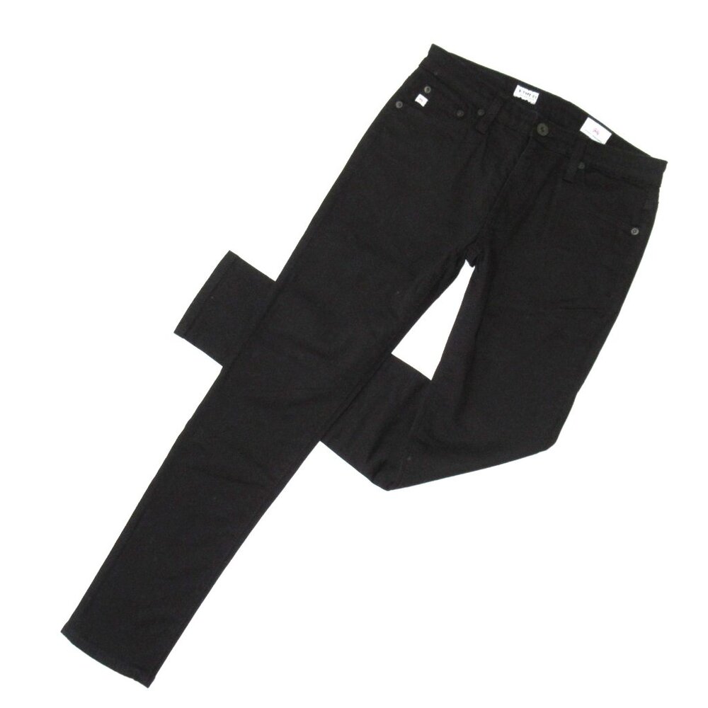 NWT Adriano Goldschmied AG B-Type 01 Legging Ankle in Black Skinny Jeans 26 x 27